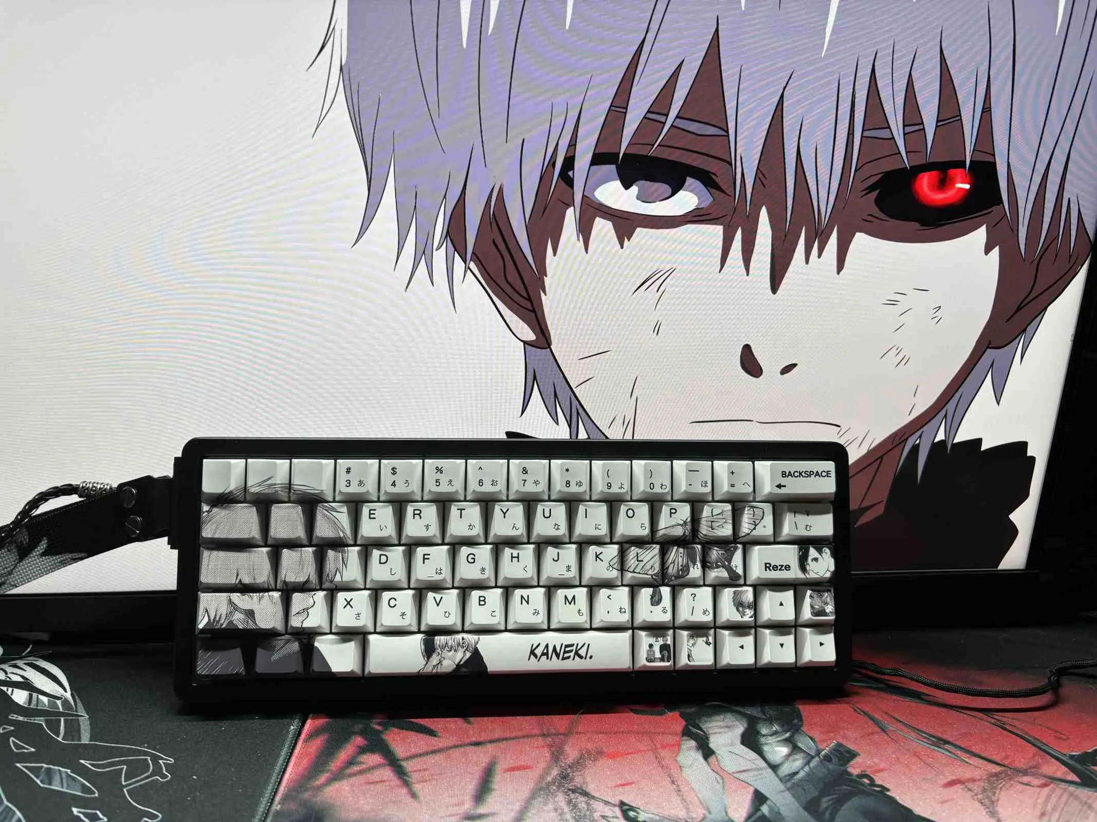 tokyo-ghoul-ken-kaneki-cherry-keycapset-front