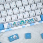 vocaloid-snow-hatsunemiku-keycapset-mechanical-keyboard-upfront