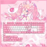 vocaloidsakura-hatsunemiku-cherry-keycapset-mechanical-keyboard-cover