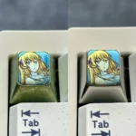 Stunning anodized Aiz Wallenstein Keycap, featuring a unique A-Style design and premium custom metal finish.