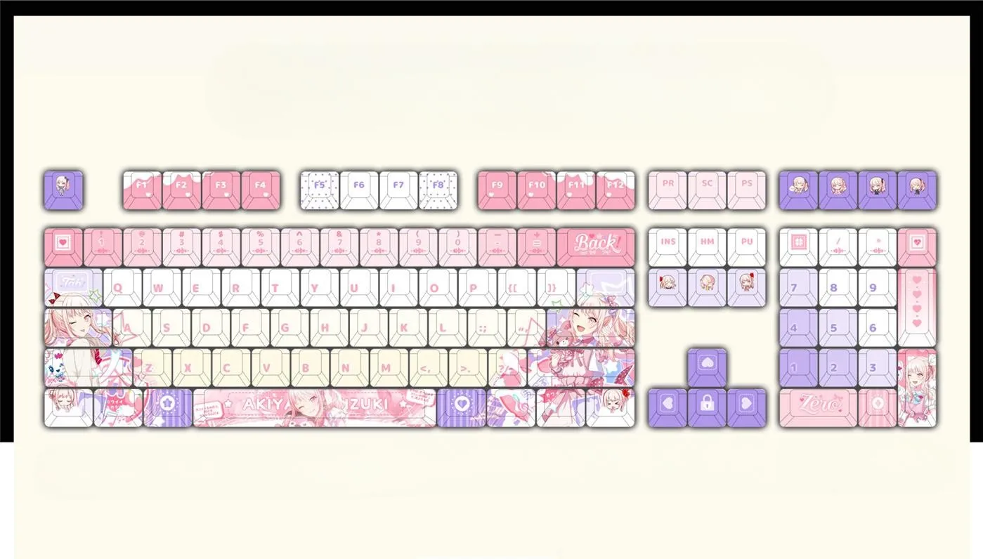 akiyama-mizuki-cherry-keycapset-mechanical-keyboard-upfront