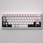 Exclusive Alisa Mikhailovna Kujou anime keycap set: vibrant PBT kawaii keycaps with charming schoolgirl art for custom mechanical keyboards.