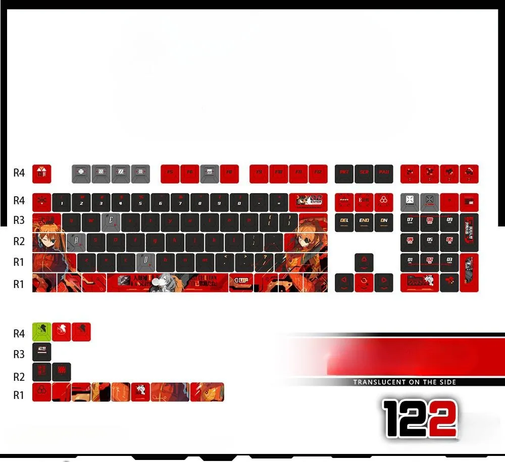 asukalangley-soryu-cherry-keycapset-mechanical-keyboard-side