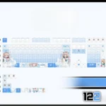 atri-cherry-keycap-set-mechanical-keyboard-front