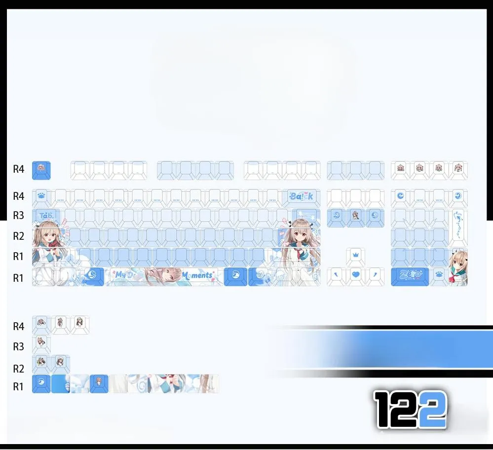 atri-cherry-keycap-set-mechanical-keyboard-front