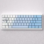 Showcase of the exclusive Ayanami Rei side-engraved backlit PBT keycaps set, featuring nostalgic Evangelion designs and sleek legends.