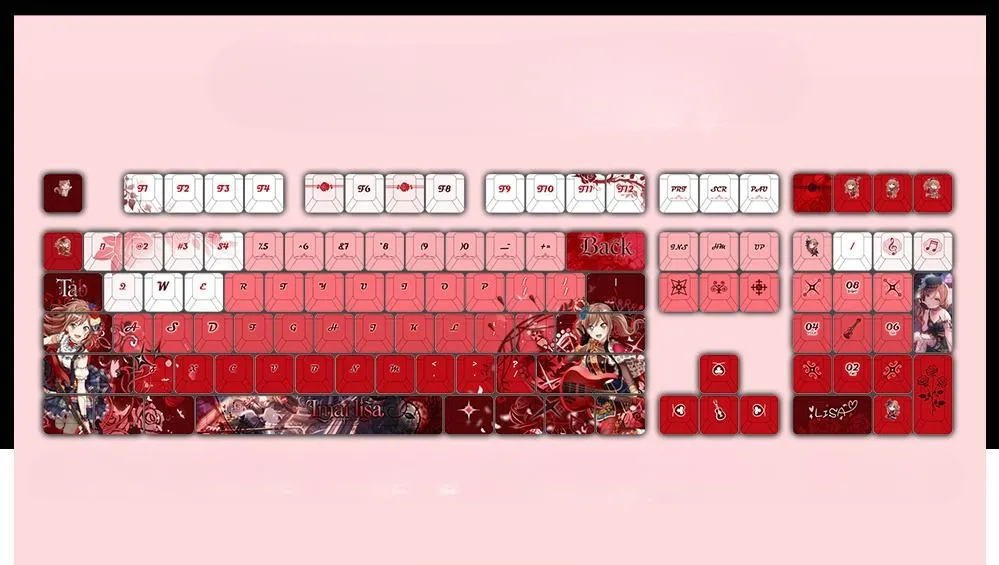bangdream-imailisa-cherry-keycapset-mechanical-keyboard-upfront