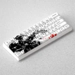 Explore the premium Bleach Ichigo Kurosaki PBT keycap set from various angles, highlighting authentic character art and its dynamic dark anime theme.