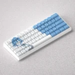 Bocchi the Rock Yamada Ryo PBT keycaps set for 60% 65% 68% keyboards. Gallery view shows vibrant anime art and playful series motifs.