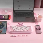 Gallery of the adorable Cat Mechanical Keyboard, showcasing its whimsical feline aesthetics and premium hot-swappable design from all choices.