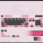 chiaki-nanami-cherry-keycapset-mechanical-keyboard-side