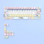Charming Chiikawa characters adorn these adorable side-printed PBT backlit keycap set, showcasing whimsical illustrations and luminous legends,