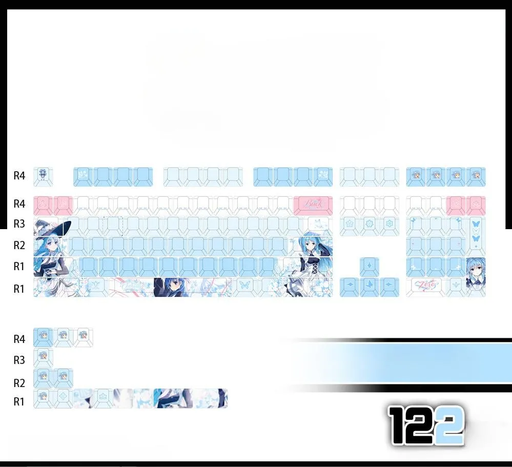 chtholly-nota-seniorious-keycapset-mechanical-keyboard-front