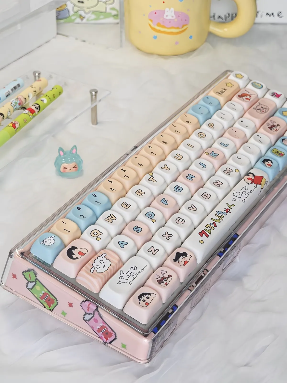 crayonshinchan-cutecharacters-base68-trimode-mechanical-keyboard-side