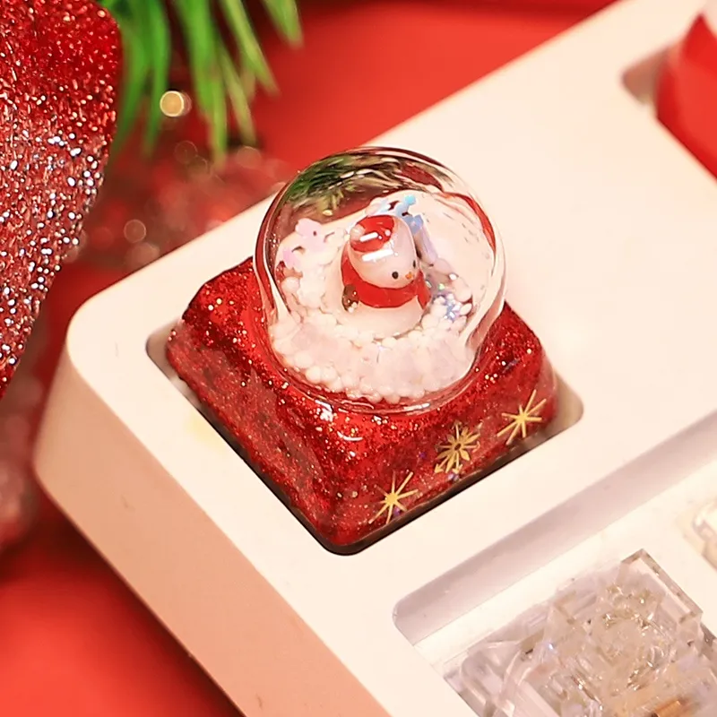 crystal-ball-snowman-keycap-side