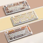 Cute mouse keycaps set for mechanical keyboards, showcasing adorable chubby PBT designs with vibrant dye-sublimation colors.