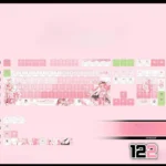 cute-sakurahatsunemiku-cherry-keycapset-mechanical-keyboard-opaque