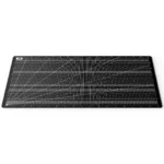 Extra-large monochrome Cutting Board Desk Mat showcasing its unique minimalist design on a clean, professional workspace, offering enhanced comfort design.