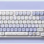 Endearing Dog Keycap Set: a gallery of playful MOA profile PBT dye-sub keycaps, each with a unique cartoon dog design.