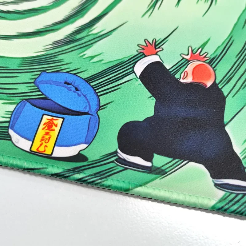 Views of the Dragon Ball Mouse Pad, showcasing vibrant Evil Containment Wave anime art. Elevate your setup with iconic Dragon Ball gaming performance.