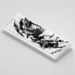 Explore various angles of the premium Dragon Ball PBT side-lit keycaps set, featuring detailed characters and glowing legends for RGB keyboards.