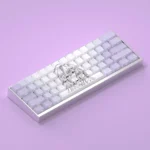 Elaina's Whimsical Journey PBT side-shine anime keycaps set gallery, featuring magical character art and clean, luminous side-lit legends from various design.