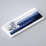 Saber Side-Print PBT Keycaps Set gallery showing sleek, backlit Cherry profile for mechanical keyboards, highlighting crisp side legends and premium design.