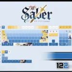fatestaynight-saber-cherry-keycapset-mechanical-keyboard-front