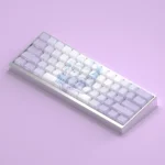 Frierens Journey luminous side-print keycaps set gallery, showcasing artistic anime motifs and magnetic switch compatibility from multiple angles.