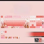 guiltycrown-inoriyuzuriha-cherry-keycapset-mechanical-keyboard-side