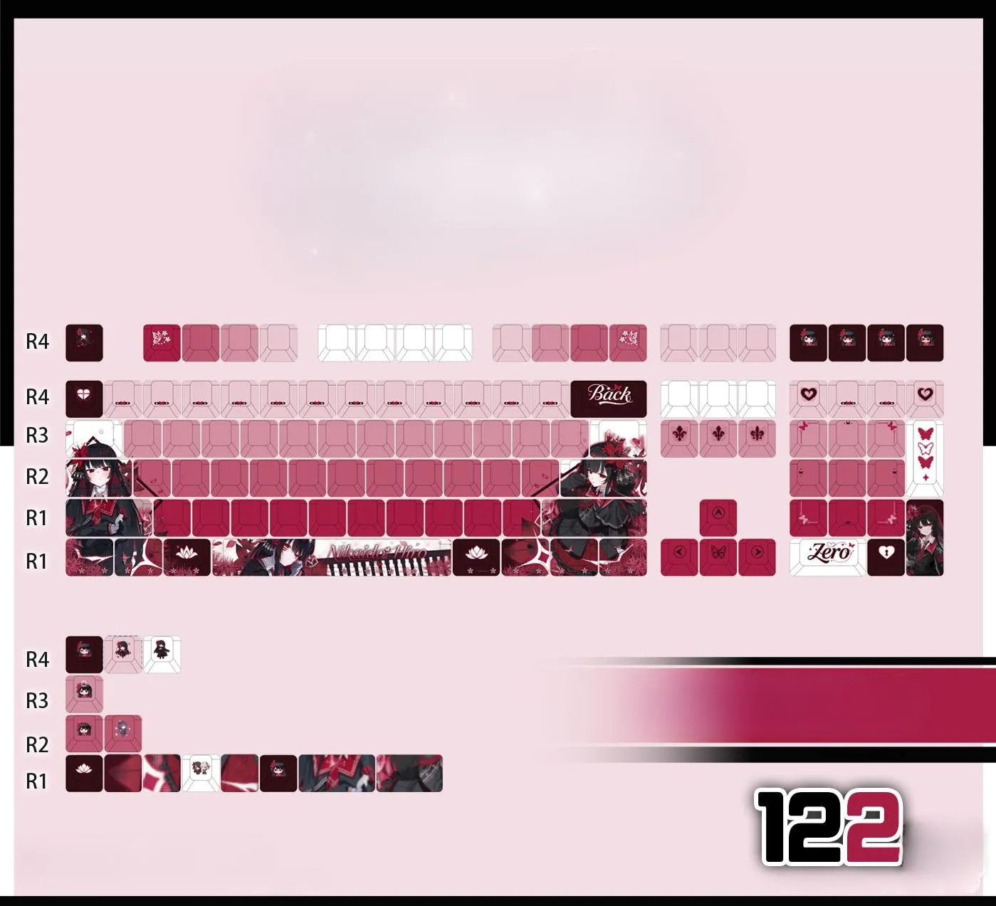 hiro-nikaido-cherry-keycapset-mechanical-keyboard-front