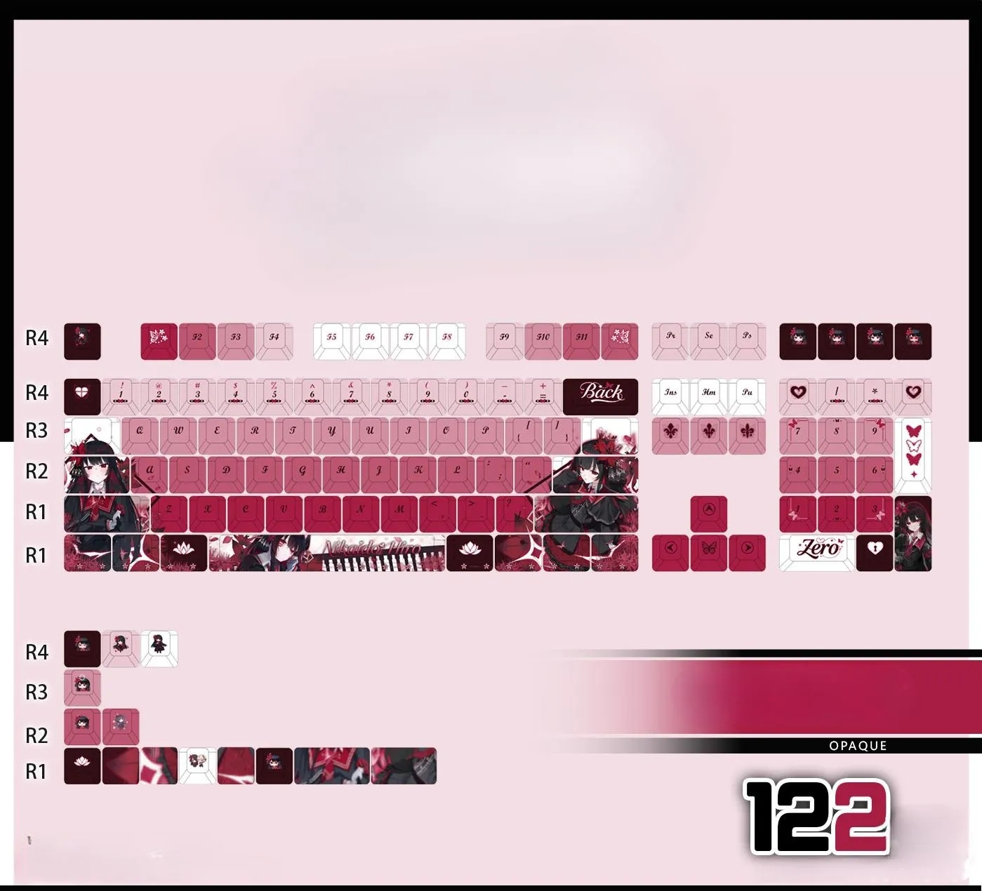 hiro-nikaido-cherry-keycapset-mechanical-keyboard-opaque