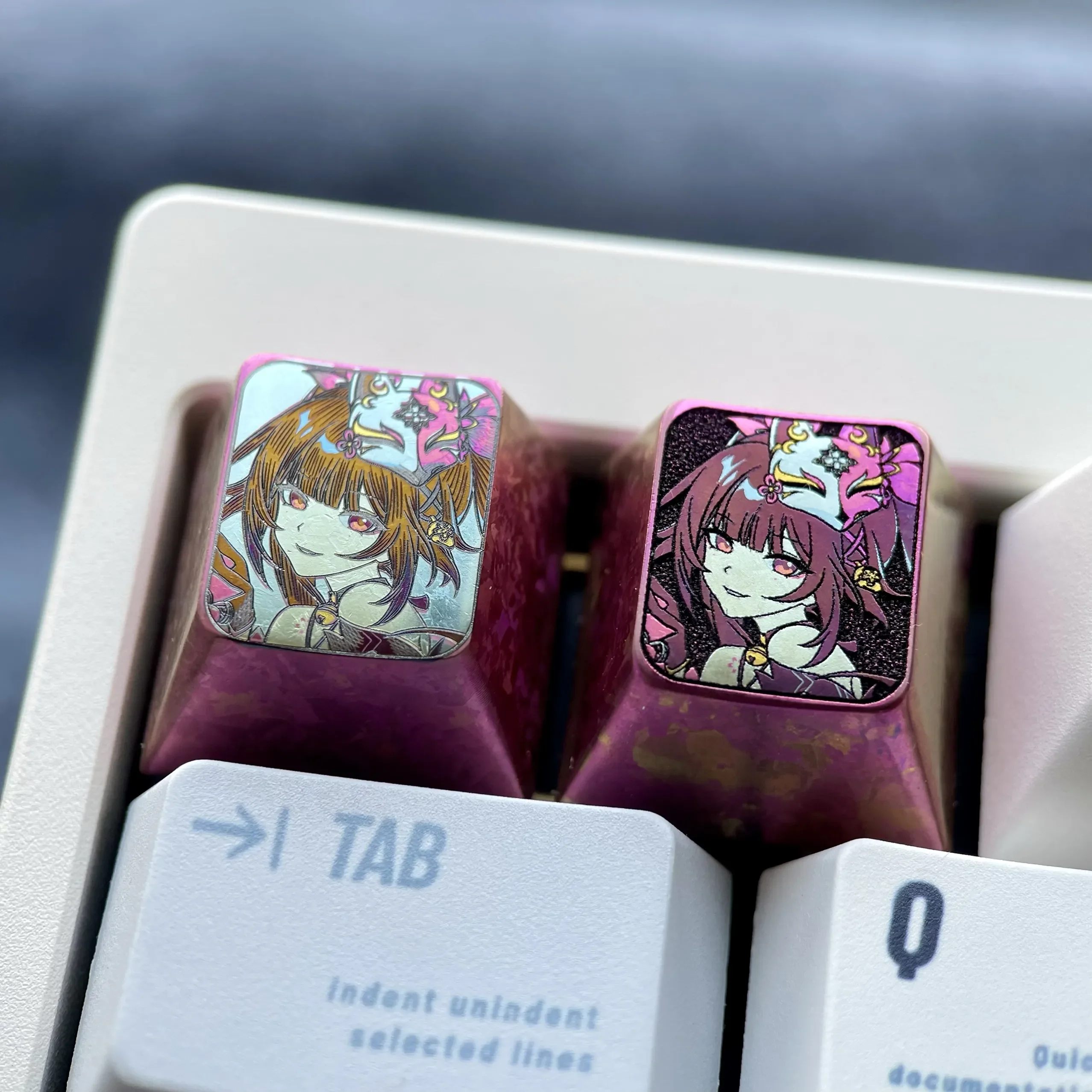 Honkai: Star Rail: Sparkle Smiling Keycaps featuring explosive anodized colors, metallic luster, exceptional durability, and artisan quality.