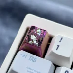 Gallery of Honkai: Star Rail: Sparkle Smiling Keycaps, anodized artisan metal showcasing exceptional durability and explosive, iridescent colors.