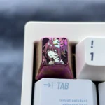 Honkai: Star Rail: Sparkle Smiling Keycaps, anodized with explosive, lustrous colors. This artisan metal keycap embodies handcrafted durability.