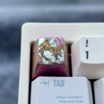 Explosive Honkai: Star Rail: Sparkle Smiling Keycaps, handcrafted with firework-like colors and metallic luster, highlighting premium artistry.