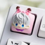 Exclusive Character Keycap for mechanical keyboards, featuring vibrant, detailed character art inspired by the romantic Love and Deep Space game.