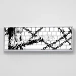 Exclusive Makima PBT side-lit keycap set in clean white. This artistic keycap set features subtle Makima iconography and translucent legends for custom.