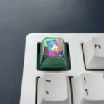 Premium Titanium Maomao ESC Keycap, showcasing vivid anime cat art and a polished metallic finish, embodying The Apothecary Diaries fantasy charm.
