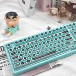 Ainbell Base99 Mint Chocolate Tri-Mode Hot-Swappable Mechanical Keyboard gallery, displaying its elegant design and fresh mint-chocolate aesthetic