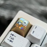 Gallery of the Naruto & Jiraiya titanium keycap, showcasing intricate details, vivid anime characters, and the polished artistry of this legendary spirit.