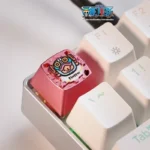 Playful Characters artisan keycap, officially licensed One Piece, adds vibrant anime flair to mechanical keyboards.