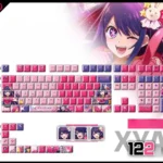 oshinoko-aihoshino-cherry-keycapset-mechanical-keyboard-cover