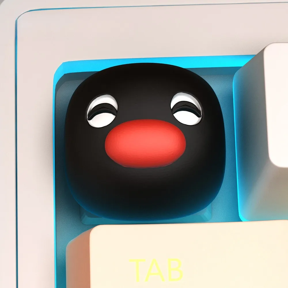 pingu-pingu-expression-keycaps-happy