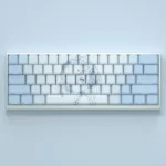 Exclusive Rem keycaps set showcasing vibrant Re:Zero anime art and luminous side-engraved backlit legends. Perfect for fans and custom keyboards.
