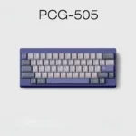 Retro Pale Purple PBT keycaps set, beautifully presented from multiple angles, emphasizing its unique soft vintage design and serene design.