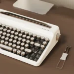 QL75 mechanical keyboard: Vintage retro design with enamel keycaps, hot-swappable tri-mode wireless connectivity, explored from multiple selections.