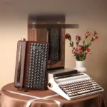 QL75 mechanical keyboard gallery showcasing its vintage retro design, hot-swappable tri-mode connectivity, and sophisticated aesthetic.