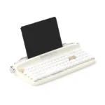 Actto B307 Retro Typewriter Keyboard in sandy beige, showcasing its charming vintage design and round keycaps for creative.