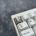 Explore multiple angles of the exquisite Rita Rossweisse titanium artisan ESC keycap, highlighting its fiery orange metallic finish and meticulous design.